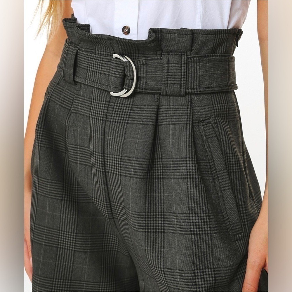 Ganni Checked Suiting Shorts in Kalamata Plaid 8 10 Academia Quiet Luxury